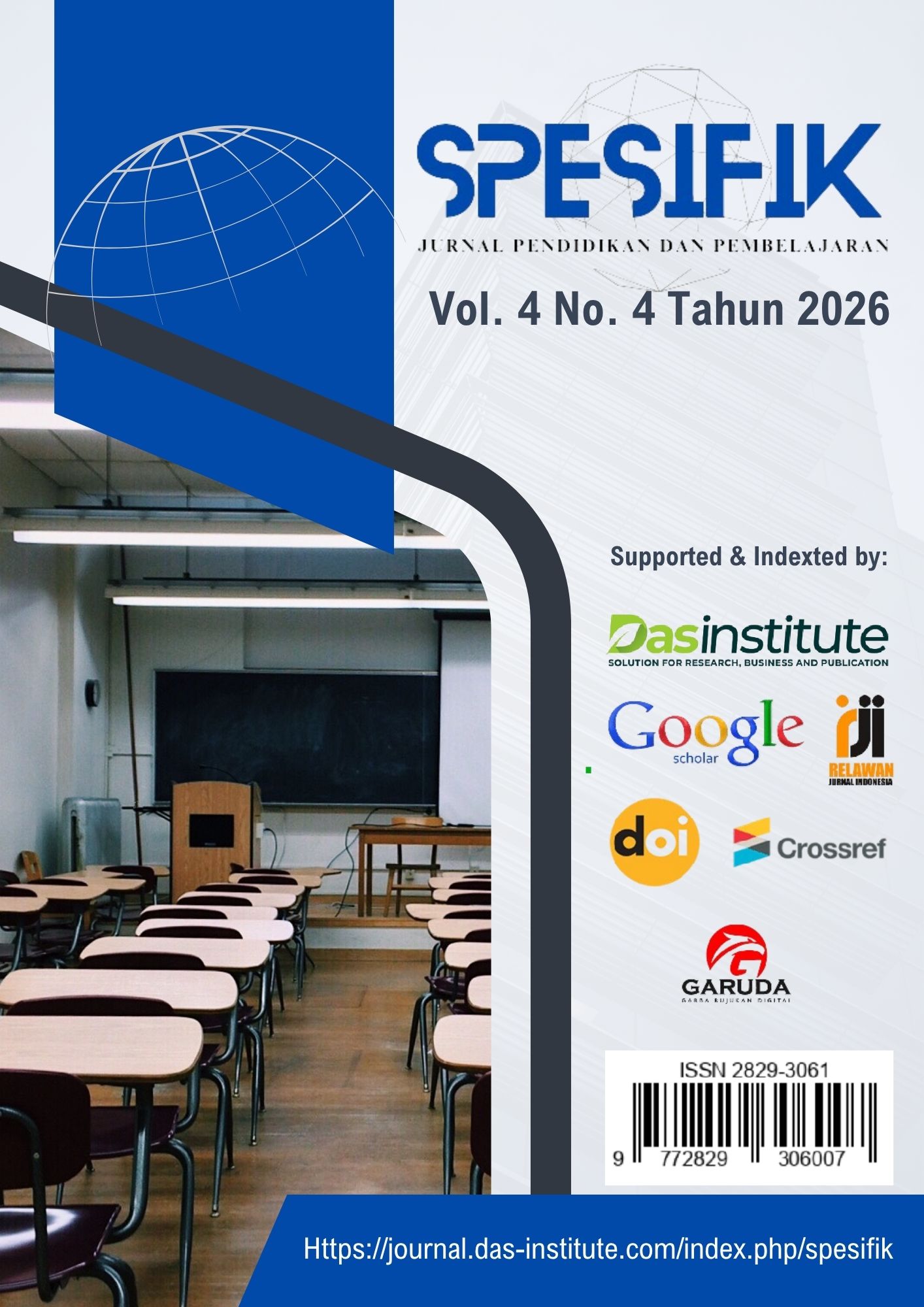 					View Vol. 4 No. 4 (2026): SPESIFIK: Jurnal Pendidikan dan Pembelajaran
				